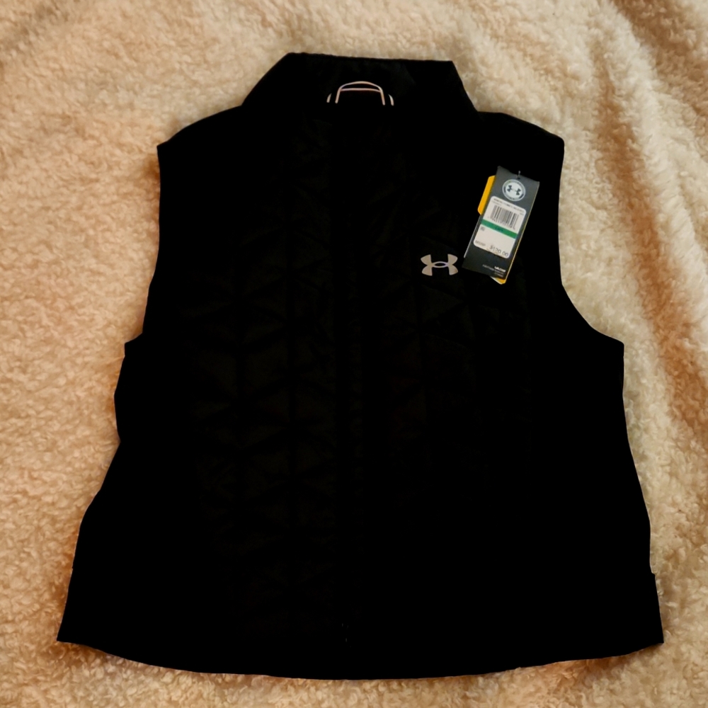 UNDER ARMOUR COLD GEAR; Black; Sleeveless Jacket; Large